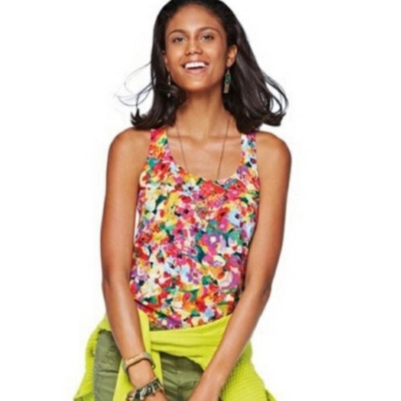 CAbi Tops - CAbi Colorful Floral Luisa Tank Top CAbi Tops - CAbi Colorful Floral Luisa Tank Top